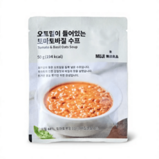 무인양품 오트밀이 들어있는 토마토바질 수프, 기본선택