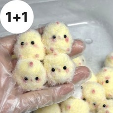 [1+1]모리포켓 병아리말랑이 스퀴시 말랑이장난감 스트레스볼, 미니말랑이2개입