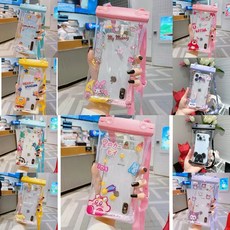 雙扣氣囊手機防水袋觸屏靈敏外賣溫泉手機殻遊泳漂流防水殻通用型 K8U3, 兩個裝【隨機或備註不一樣】雙扣氣囊, 1個