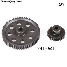 11184 메탈 Diff 메인 기어 64T 11181 모터 피니언 21T 트럭 110 RC 부품 HSP BRONTOSAURUS Himoto Amax Redcat 94111 초과, 9) A9, 1개