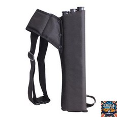 弓箭三管箭袋 牛津佈箭袋 三管箭囊 三管箭壺 可調節射箭袋 臺灣出貨, 黑色, 1個