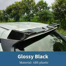 토요타 RAV4 세단 경차 리어 스포일러 차량용 지붕 트렁크 날개 윙 튜닝 부품, 유광 블랙