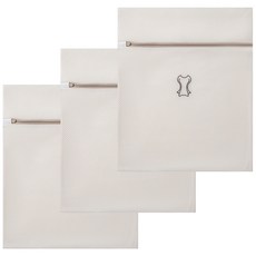 홈데코레 더 도톰한 3중 메쉬 세탁망, 대형(40x50cm), 3개, 베이지