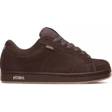 Etnies Kingpin 남성용 스케이트보드 신발 클래식 푹신한 지속 가능 편안하고 내구성이 뛰어난 신발 다이 컷 EVA 안창 - 브라운/블랙/탠 - 250mm(7)