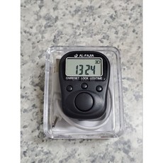 *小邑的家* 新款USB充電手指計數器 七通道 可鎖定 六位數 帶時間及燈光, 黑色, 1個