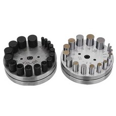 가스켓 디스크 펀치 공구 가공 트레이 어셈플리 커팅, 1개, 17홀 캡형 펀칭기