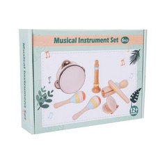 木製兒童早教音樂九件套打擊樂器玩具, 早教樂趣6件套, 1個