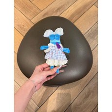 팝마트 비티니 시티의 엉뚱한 친구들 시리즈 인형옷 귀엽고 재미있는 인형 의상 인형불포함, 블루 핑크 4피스 세트(인형불포함)