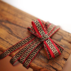 리본빌 자카드리본 자수리본 레이스 스트랩 DIY 3마, 1개, Y. 엘레강스 골드 10mm폭