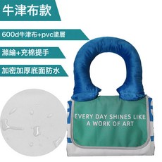 可摺疊野餐墊填充棉提手防潮墊戶外便攜防水野餐布春遊坐墊ins風, 牛津布款【充棉提手】