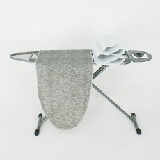 立式熨衣板套+墊(125*45cm)灰布(無熨衣板), 灰色, 1個