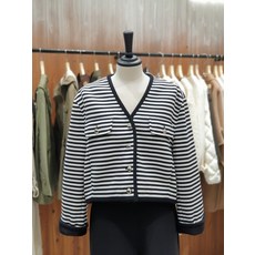 [백화점 홈쇼핑 정품] 지컷 스트라이프 브이넥 자켓 (7254110101)