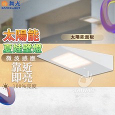舞光 OD-2302-SE 太陽能微波感應壁燈, 暖黃