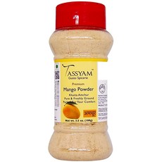 암추르 (망고 가루) 100g (3.5 oz) Tassyam 디 Amchur (Mango Powder) 100g (3.5 oz) Dispenser Bottle by Tassya, 1개
