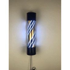 LED 미용실 이발소 헤어샵 싸인볼 간판 원형통 회전, 공식 표준, 아우터 페이스트는 60x13 퓨어 화이트 골드 배럴