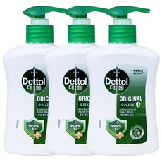 데톨 오리지널 250ml x 3개 ~ 핸드워시 손세정제 거품 버블 포밍