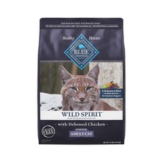 BLUE BUFFALO 藍摯 WILD SPIRIT 無穀高蛋白室內成貓雞肉配方貓糧 4.9公斤, 4.9kg, 1個, 雞