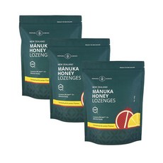 마누카 사이언스 목캔디 250g 3팩 패션후르츠 앤 레몬 MANUKA SCIENCE MANUKA HONEY LOZENGES PASSIONFRUIT, 3개