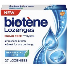 Biotene Dry Mouth 白樂汀口腔平衡保濕凝膠-美國原裝進口，長效保濕，舒緩口乾, 27個, 口腔保濕喉糖, 54ml