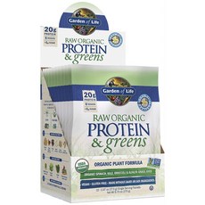 Garden of Life 素食蛋白粉 香草風味, 10片, 1個