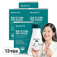 비타민마을 칼슘 마그네슘 아연 비타민D 121.5g, 90정, 4개