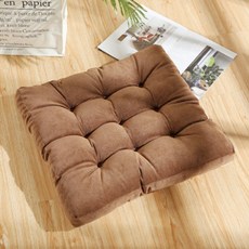 특대형방석 55cm 65cm 두꺼운방석 등받이 의자 쇼파 절방석 기도방석 큰방석, 브라운