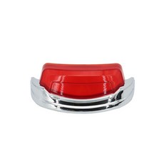 OD 할리 호환 투어링 튜닝 리어 후방 펜더 라이트 테일라이트, P1BA0(크롬-레드 쉘)