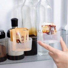 꿀템 수납박스 클립형 미니 포켓 냉장고 소스 책상 정리 2P, 2개