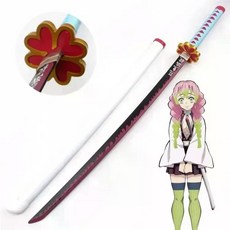 귀멸의칼날칼 귀멸의칼날일륜도 귀칼 모형 코스튬 코스프레 소품 탄지로 1m, 104cm, 8 Kanroji Mitsuri