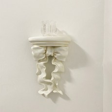 리본 미니 침실 선반 받침대 벽장식 2color 인테리어 화분받침 소품, 크림