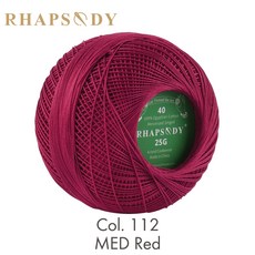 53 색상 면화 진주 스레드 크기 40 100% 이집트 긴 스테이플 면화 가스 더블 머서 태팅 뜨개질 Crochet300Yards, 열 112, 1개