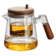 Qiaokao 거름망 찻주전자, 1개, 600ml, 클리어