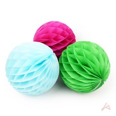 라프샵 페이퍼벌룬 허니컴볼 25cm, 로즈