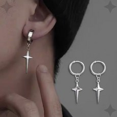 타입 귀 십자가 장식 귀걸이 여성 남성 액세서리 드롭 데일리 링 장식 포인트 패션