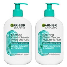 가르니에 히알루로닉 알로에 클렌징크림 Garnier Hyaluronic Aloe Cream Cleanser, 2개, 250ml