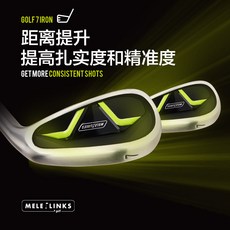 【臺灣出貨】公園高爾夫球桿不銹鋼golf球桿男女7號鐵桿跨境初學者練習桿用品-奢尚匯品, 擠壓擊球引導杆