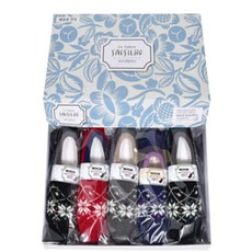 루피네상점 겨울양말 눈꽃 숙녀 수면 덧신