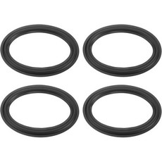 meccanixity 6x9 인치 고무 천공 검은색 교체 서브우퍼 수리 링 또는 스피커 부품 156x230x105x180mm(idxod) diy용 가장자리 서라운드, 4