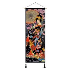 일본식 병풍 파티션 가벽 이자카야 일식당 스크린-01 가림막 일식집, 장미레드 다미암향 45_120cm
