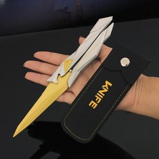 발리송 발로란트 RGX 나비칼 버터플라이 나이프 날없는 안전한 발리송, 22cm 금은색 배색, 1개