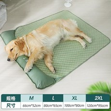 寵物涼感墊 狗狗涼席, 綠色枕頭涼席,XL - 建議30公斤內, 1個