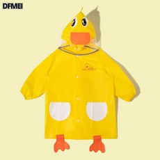 DFMEI 儿童雨衣男童女童全身防水上学专用卡通eva单人雨披徒步雨衣