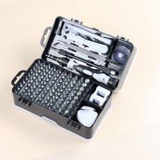 【櫥窗好物】臺灣出貨 螺絲刀 115閤一螺絲刀套裝強磁高硬度多功能多用拆機全套工具異形起子, 1個, 灰色【115合一螺絲刀】