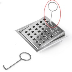 유가고리 타입2 타일 타공 양면유가 뚜껑 스텐고리(육가 트렌치)