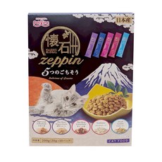 日本 日清 克拉 綜合貓糧 毛玉綜合 金懷石 2dish 雙拼貓糧 極品五味幸福貓糧, 1個, 200g, 金懷石 五味盛宴(藍盒)