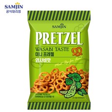 삼진 미니 프레첼 와사비맛, 70g, 10개