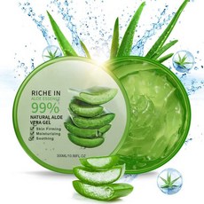 ANMI 300ml 유기농 알로에 베라 겔 - 자연 보습 크림 바디 헤어용 햇볕에 탄 피부 케어 흉터 치유 진정 및 항염 효과, 300 ml (1er Pack)