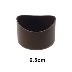 JCD 6.5cm 실리콘 컵베이스 보호 커버 고무 바닥 슬리브 절연 미끄럼 방지 물병 액세서리, 12 Drak Brown