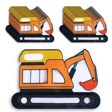 자동차 지퍼백 가방 구디백 선물 포장봉투 20개입, 1세트, 포크레인