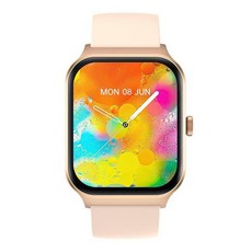 MIVSEN P58智慧手錶 LINE通話 內建LINE接聽 心率運動計步 運動手錶, 金色, 5cm, 藍牙